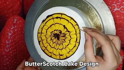 ButterScotch Cake Without Caramel Sauce | बटरस्कॉच केक बनाये घर पर | Bakery Style | Easy Design |