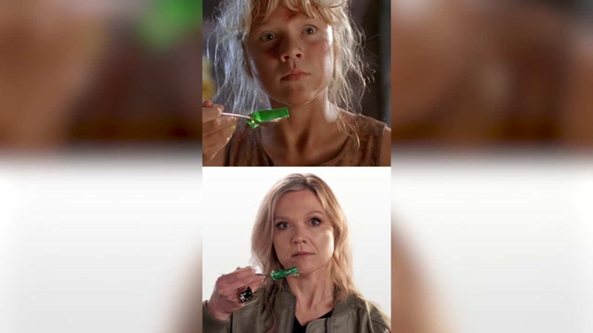Jurassic Park Jello Memes Jurassic Park's Ariana Richards Recreates
