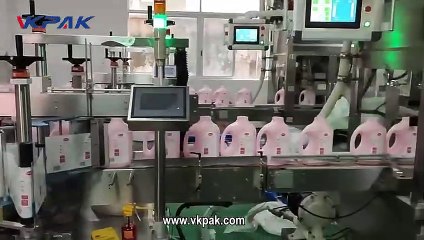 ماكينة لصق استيكر, آلة تعبئة زجاجة منظفات الغسيل الأوتوماتيكية