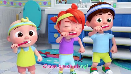 Brush Your Teeth Song (Brush Along Version) - CoComelon - Moonbug Kids - Color Time