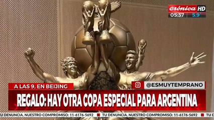 Una copa especial para Argentina y un detalle que se hizo viral