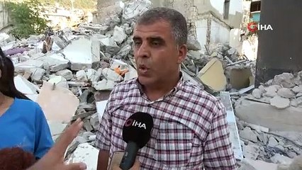 Deprem bölgesinden acı manzara