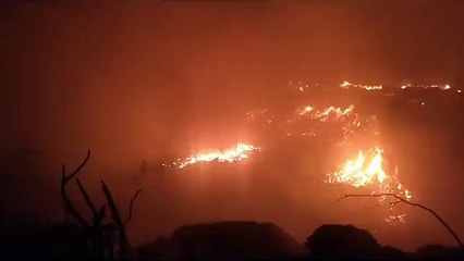 Controlan incendio en depósito de basura próximo a la Base Aérea de San Isidro