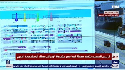 الرئيس السيسي يستمع لشرح عن آليات التشغيل داخل محطة "تحيا مصر"