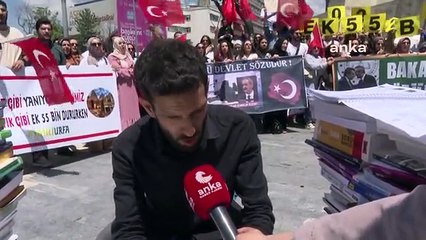 Ataması yapılmayan öğretmen adayları Ankara'da eylem yaptı