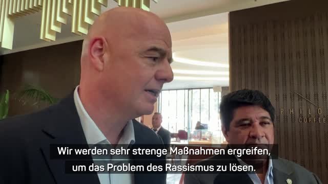 Infantino zu Rassismus: Strenge Maßnahmen ergreifen