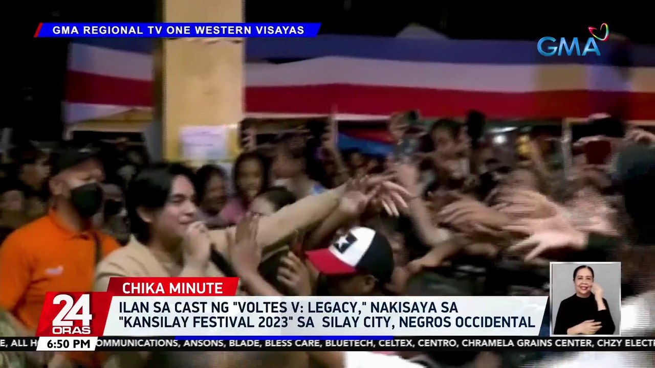 Ilan sa cast ng "Voltes V: Legacy," nakisaya sa "Kansilay Festival 2023" sa Silay City, Negros Occidental | 24 Oras