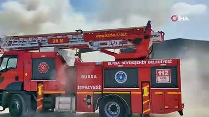 Bursa’da geri dönüşüm tesisinde yangın