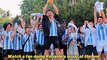 Chinese fan doing Ronaldo's siu celebration in front of Messi fans as Argentina vs Australia