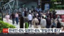 한국 국민 43%·일본 국민 45%, 