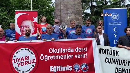 Eğitim-İş Trabzon Şubesi: "Vakıf Maskesi Takmış Tarikatlar MEB Protokolleri Aracılığıyla Eğitimde Cirit Atmaya Devam Etmektedir"