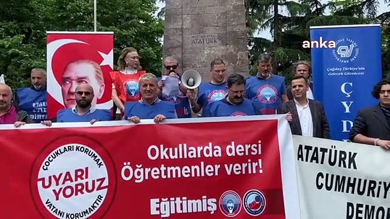 Eğitim-İş Trabzon Şubesi: "Vakıf Maskesi Takmış Tarikatlar MEB Protokolleri Aracılığıyla Eğitimde Cirit Atmaya Devam Etmektedir"