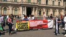 Protesta stamani a Catania a difesa di una sanità pubblica efficiente Daniele Lo Porto