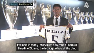 Bellingham paying homage to Zidane greatness with no. 5 shirt
