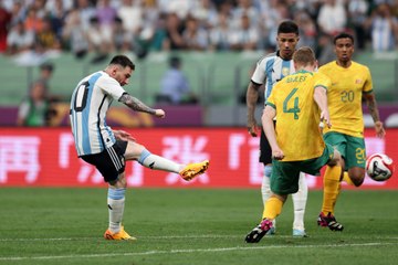 Lionel Messi marcó contra Australia el gol mas rápido de su carrera