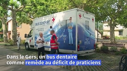 Face au manque de médecins, un "bus dentaire" sillonne des villages dans le Gers