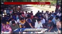 Students Protest With Plates Over Mess Issue At Telangana University _ V6 News