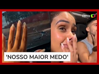 Influenciadores relatam ter escapado de assalto por blindagem em carro