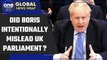 Boris Johnson Partygate report claims the former PM intentionally misled UK MPs  | Oneindia News