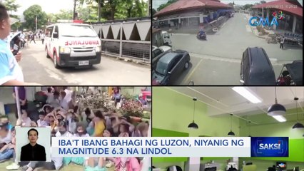 Iba't ibang bahagi ng Luzon, niyanig ng magnitude 6.3 na lindol | Saksi