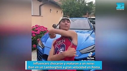 Influencers chocaron y mataron a un nene: iban en un Lamborghini a gran velocidad en Roma