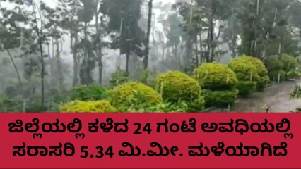 ಕೊಡಗು: ಜಿಲ್ಲೆಯ ಮಳೆ ವಿವರ ಹೀಗಿದೆ ನೋಡಿ..!