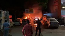 Three cars caught fire