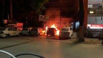 Three cars caught fire
