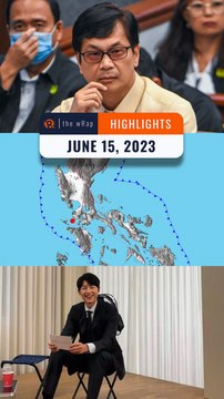 Rappler's highlights: PNP shabu mess, Batangas earthquake, Song Joong-ki | The wRap | June 15, 2023