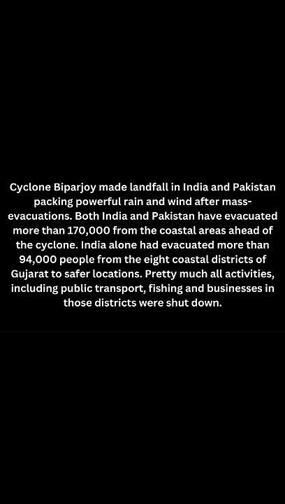 Cyclone Biperjoy update #india #shorts #dailynews