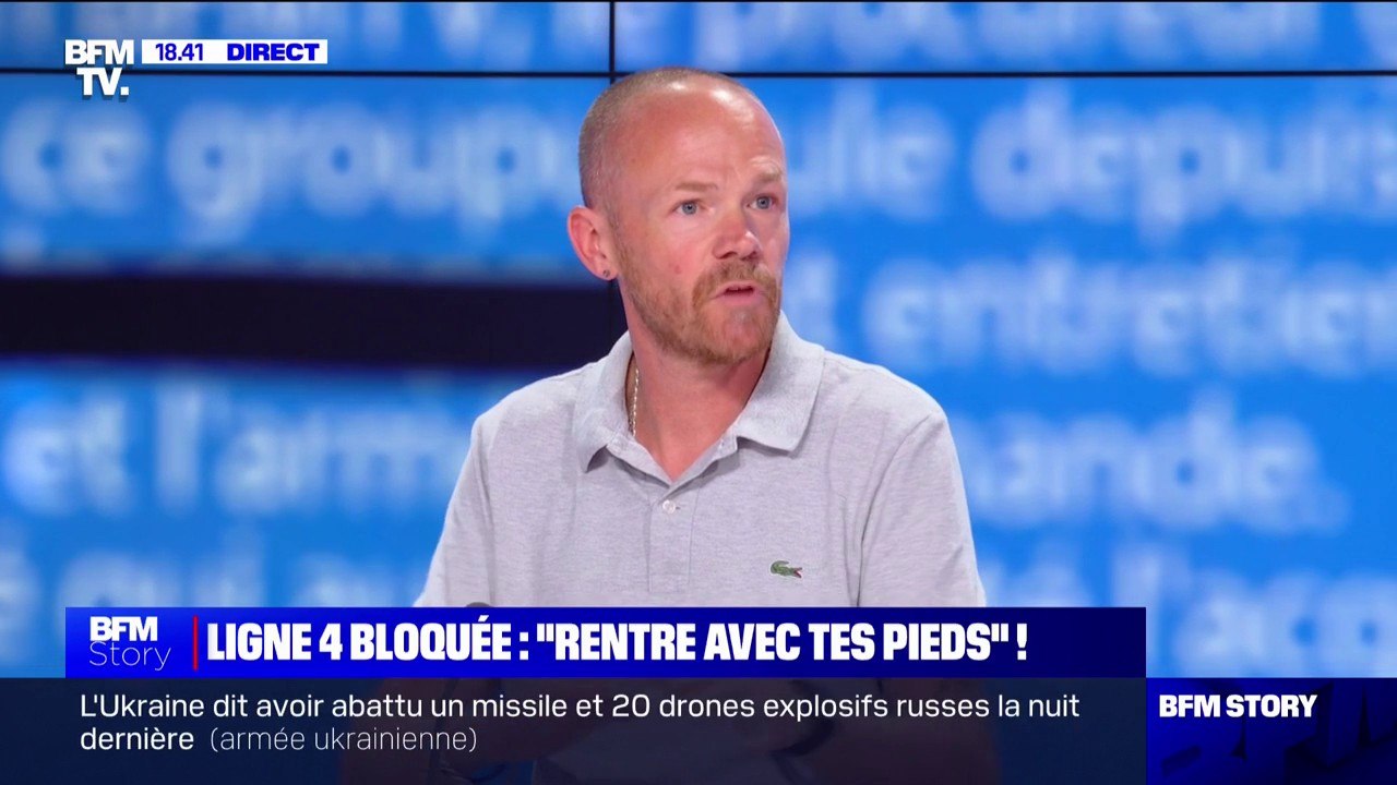 Usagers bloqués dans le métro à Paris: Vincent...