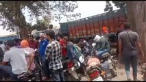 Displaced people's anger erupted, road jammed for hours in Dongri