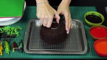 Make a Smoking Volcano Cake - Dinosaur   Hawaiian Party - A Cupcake Addiction How To Tutorial