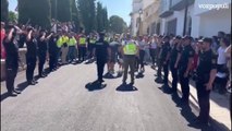 El policía herido en Andújar recibe el alta y es arropado por el cariño de todos sus compañeros, familia y amigos