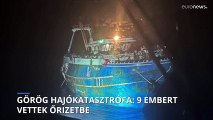 Kilenc egyiptomit vettek őrizetbe a görög hatóságok a migránsokat szállító hajó ügyében
