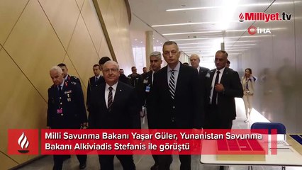 Bakan Güler ve Yunan mevkidaşı Brüksel'de görüştü