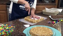 How to Make a No Bake Candy Bar Cake - Kit Kat Cake   RadaCutlery.com