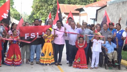 Entregan proyecto de calles en Tonalá, Chinandega