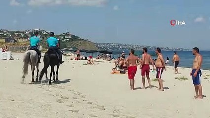 Une patrouille à cheval a commencé sur les côtes du Tekirdag