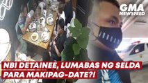 NBI detainee, lumabas ng selda para makipag-date?! | GMA News Feed