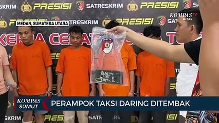 Perampok Jerat Leher Pengemudi Taksi Daring
