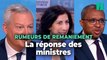 Face aux rumeurs de remaniement, les ministres entre gêne et détermination