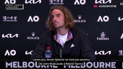 Tsitsipas sur sa finale contre Djokovic à Roland : "Je ne m'en souviens pas non plus"
