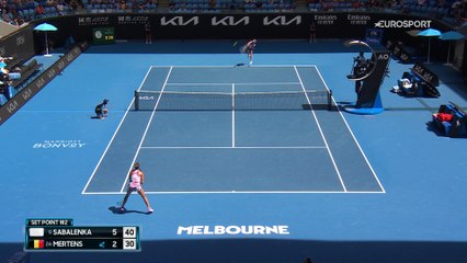 Sabalenka en mode rouleau-compresseur : revivez les temps forts de son match face à Mertens