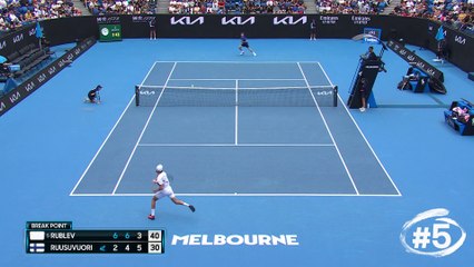 Le top 5 de jeudi : Mmoh joue au chat et à la souris avec Zverev