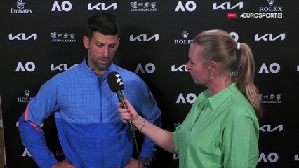 Djokovic sur sa cuisse : "Pour être honnête, ce n'est pas très bon"