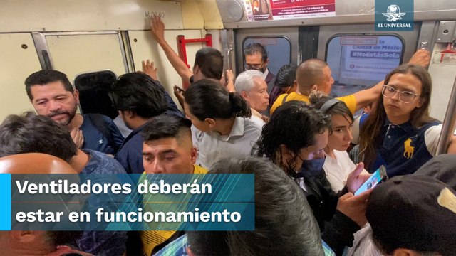 ¡Sauna gratis! STC Metro emite recomendaciones a los usuarios ante ola de calor