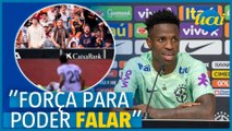 Vinícius Jr. fala sobre racismo após treino da Seleção