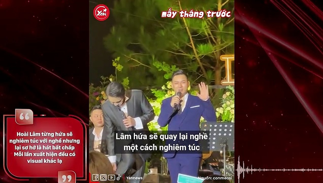 Hoài Lâm từng hứa sẽ nghiêm túc với nghề nhưng lại sơ hở là hát bất chấp Mỗi lần xuất hiện đều có visual khác lạ