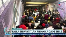 Falla en Metro Pantitlán provoca caos en la Línea 9